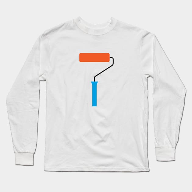 Paint Roller pattern Long Sleeve T-Shirt by VrijFormaat